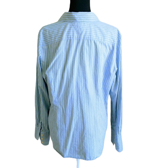 Tommy Hilfiger Striped Green/Blue Men's Shirts - Picture 7 of 14